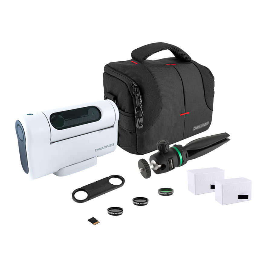 DWARF Lab DWARF II Deluxe Edition - Smart Telescope with Solar Filters, UHC Filter and Two Replaceable Batteries